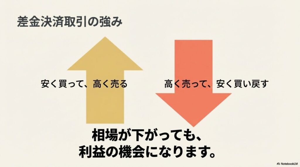 相場が下がっても利益の機会になる「高く売って安く買い戻す」