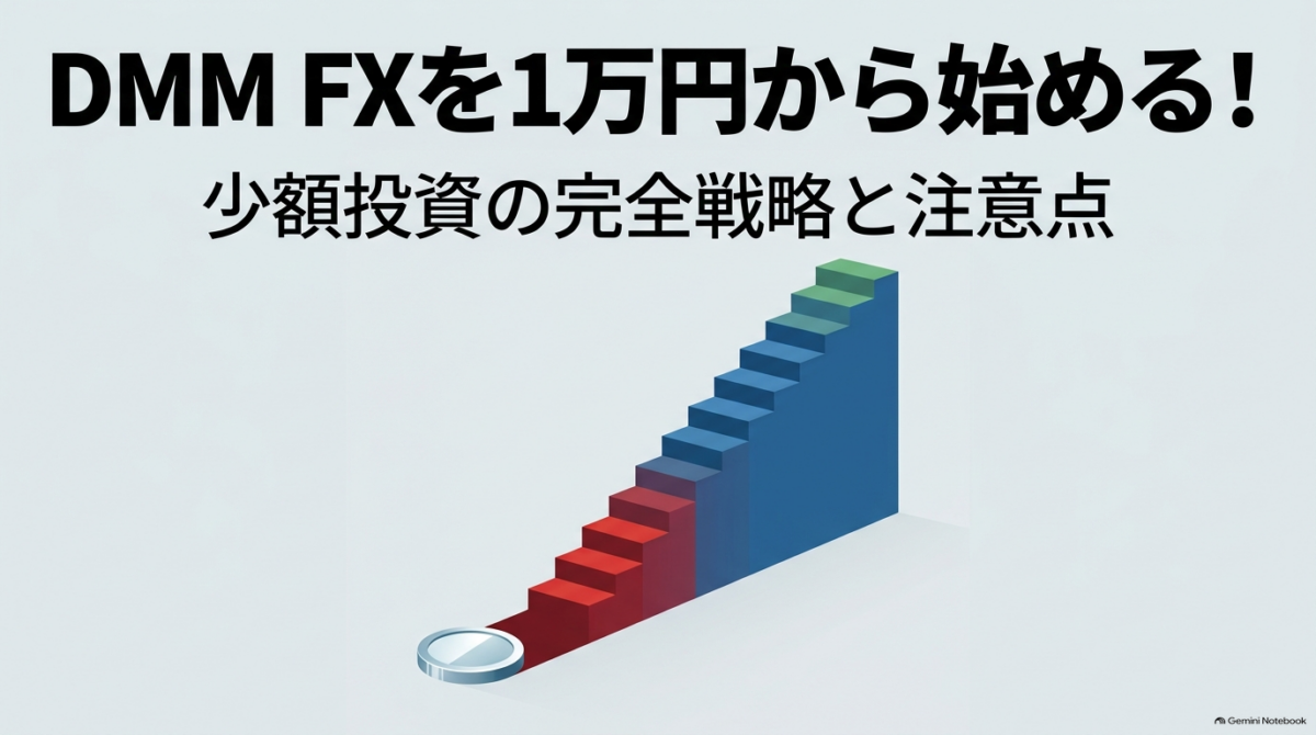 DMM FXを1万円から始める少額投資の完全戦略と注意点を示すイメージ画像