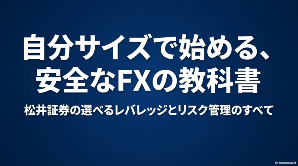 松井証券の選べるレバレッジとリスク管理を解説したアイキャッチ画像