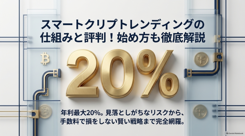 スマートクリプトレンディングの仕組みや評判、リスクと始め方を解説するアイキャッチ画像