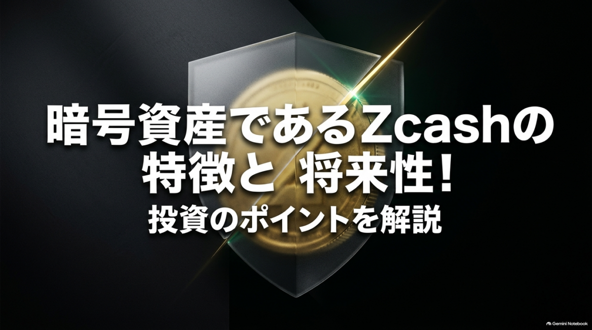 暗号資産Zcashの特徴と将来性、投資のポイントを解説するアイキャッチ画像